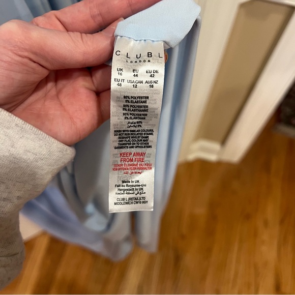 Club L London Light Blue Elegant Maxi Dress - Picture 13 of 13